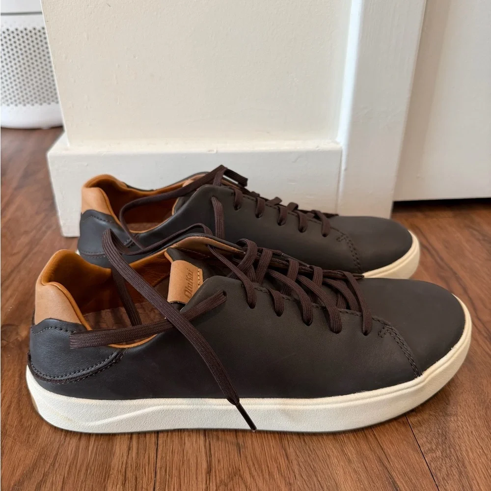 OluKai Waterproof Leather Sneakers - Picture 2 of 5